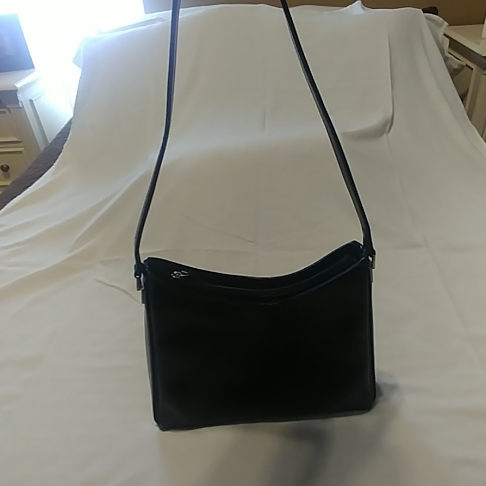 Liz Claiborne sleek black out purse